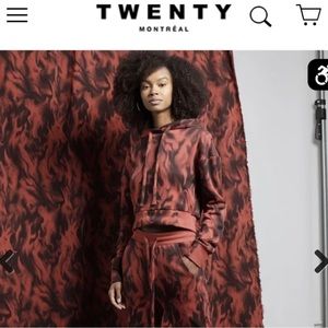 Flames Hyper Reality Knit Hoodie TWENTY MONTREAL